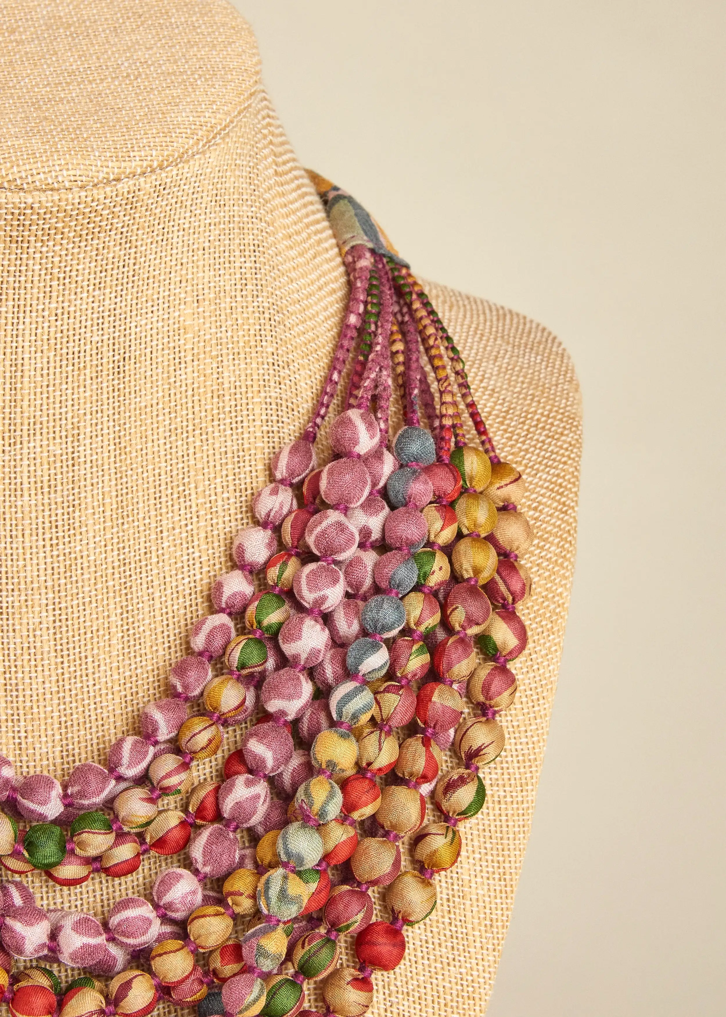 Sari Silk Necklace - 12 Strands