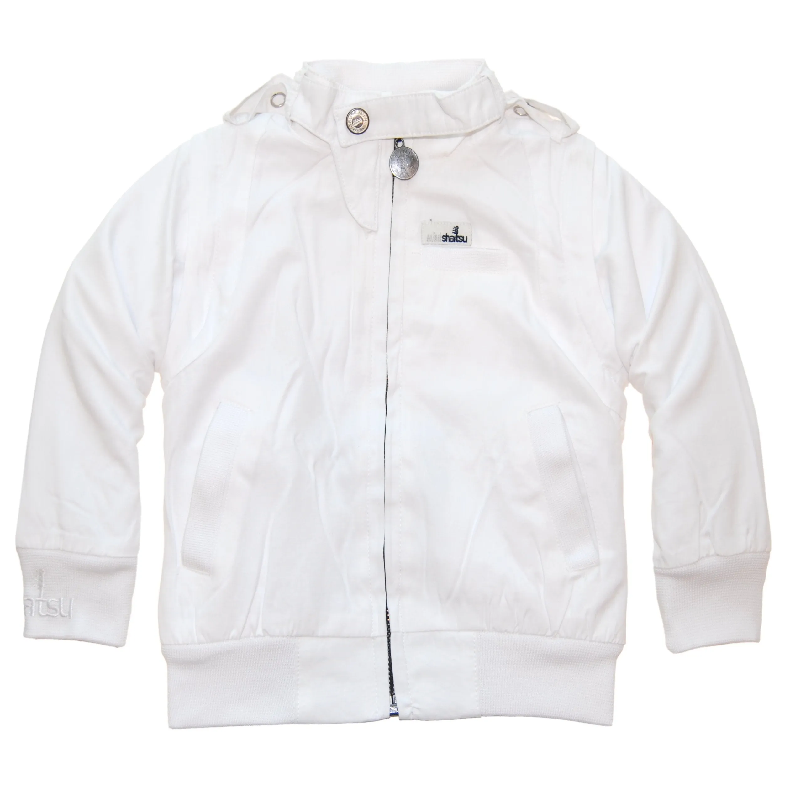 Secret Agent White Baby Jacket-Vest by: Mini Shatsu