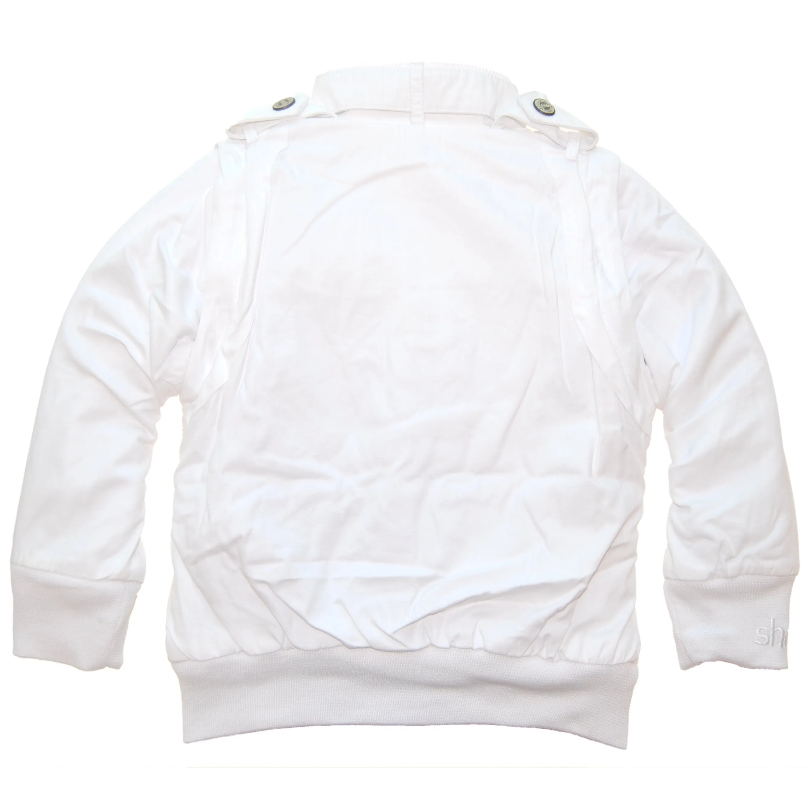 Secret Agent White Baby Jacket-Vest by: Mini Shatsu