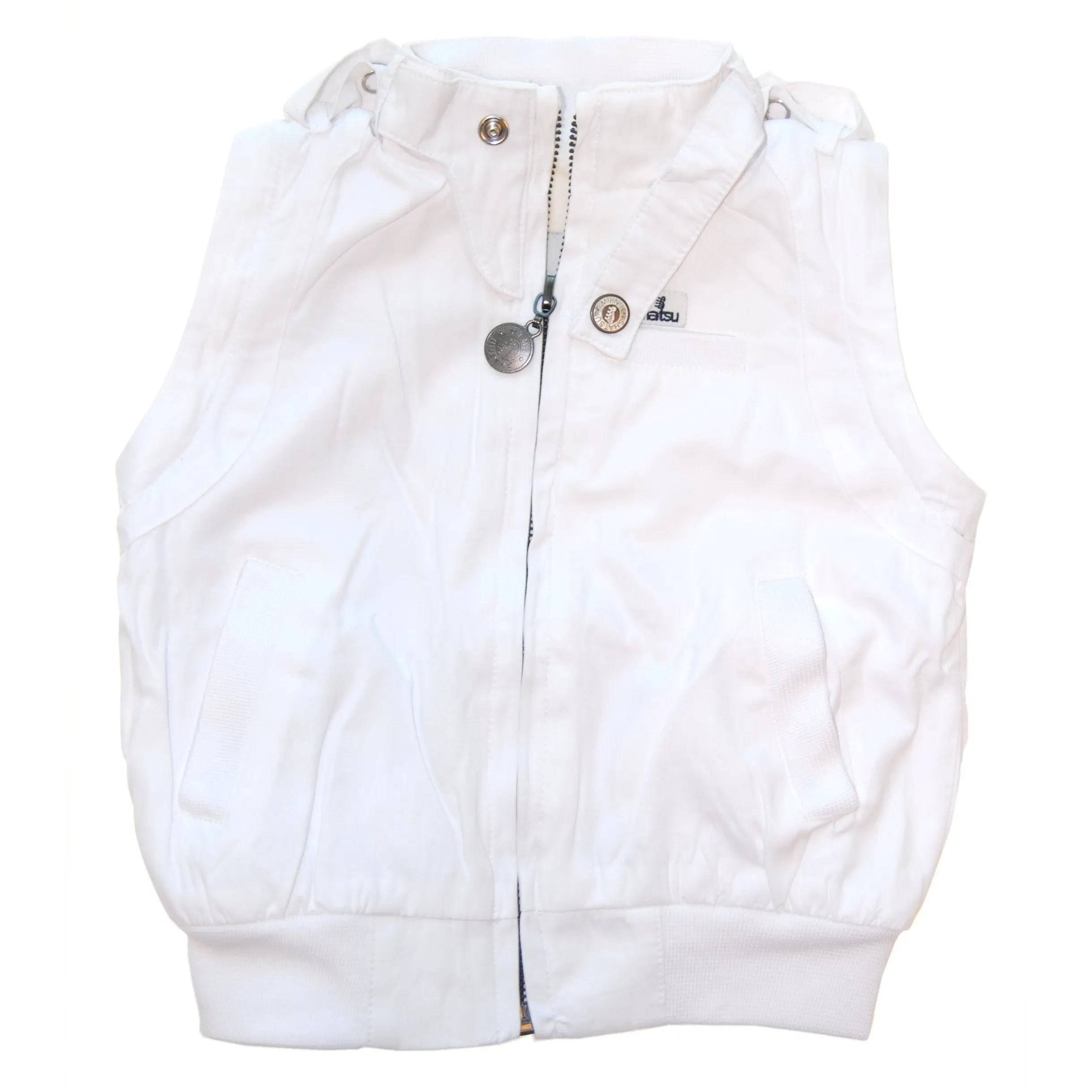 Secret Agent White Baby Jacket-Vest by: Mini Shatsu