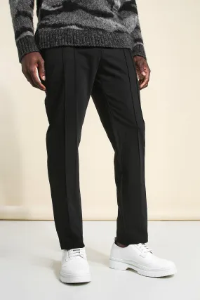 Skinny Plain Double Pintuck Suit Pants