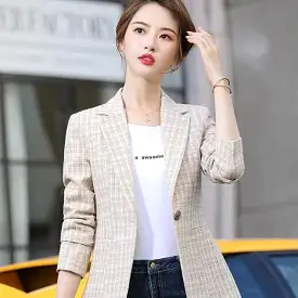 Spring and autumn Korean style short women's blazer