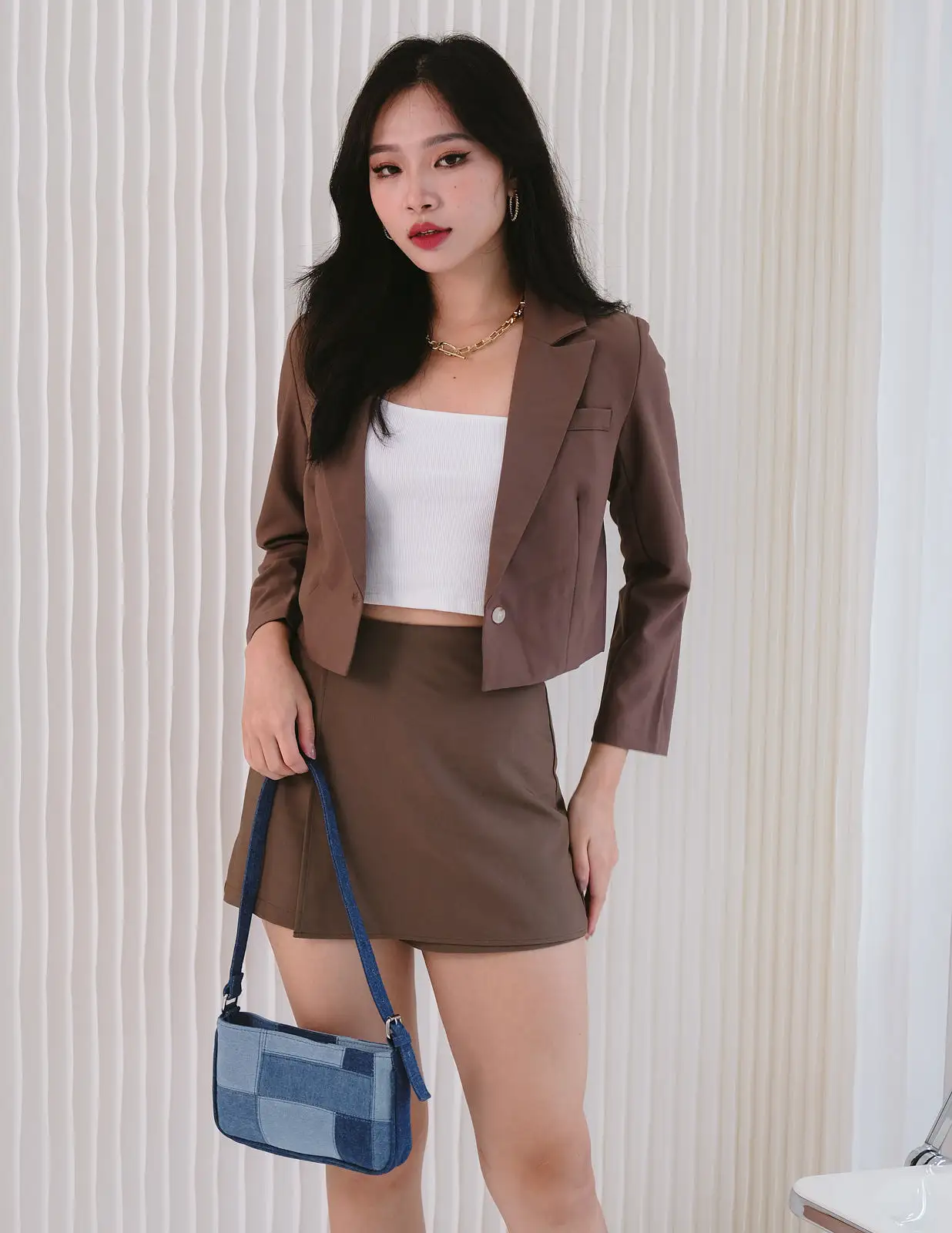 Tasha Blazer in Brown