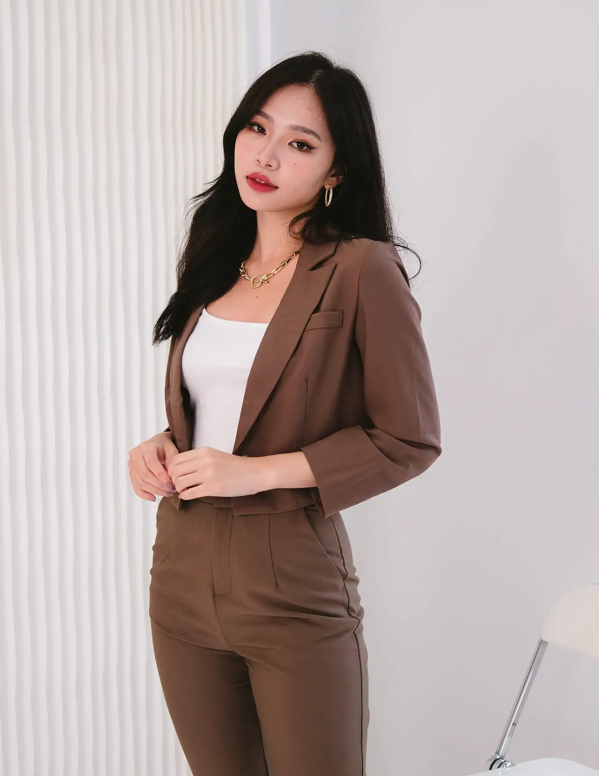 Tasha Blazer in Brown