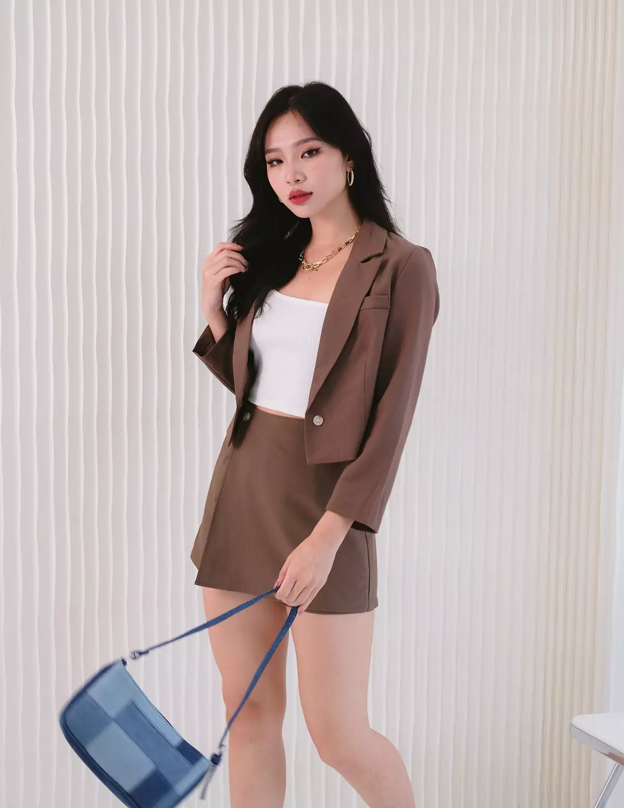 Tasha Blazer in Brown