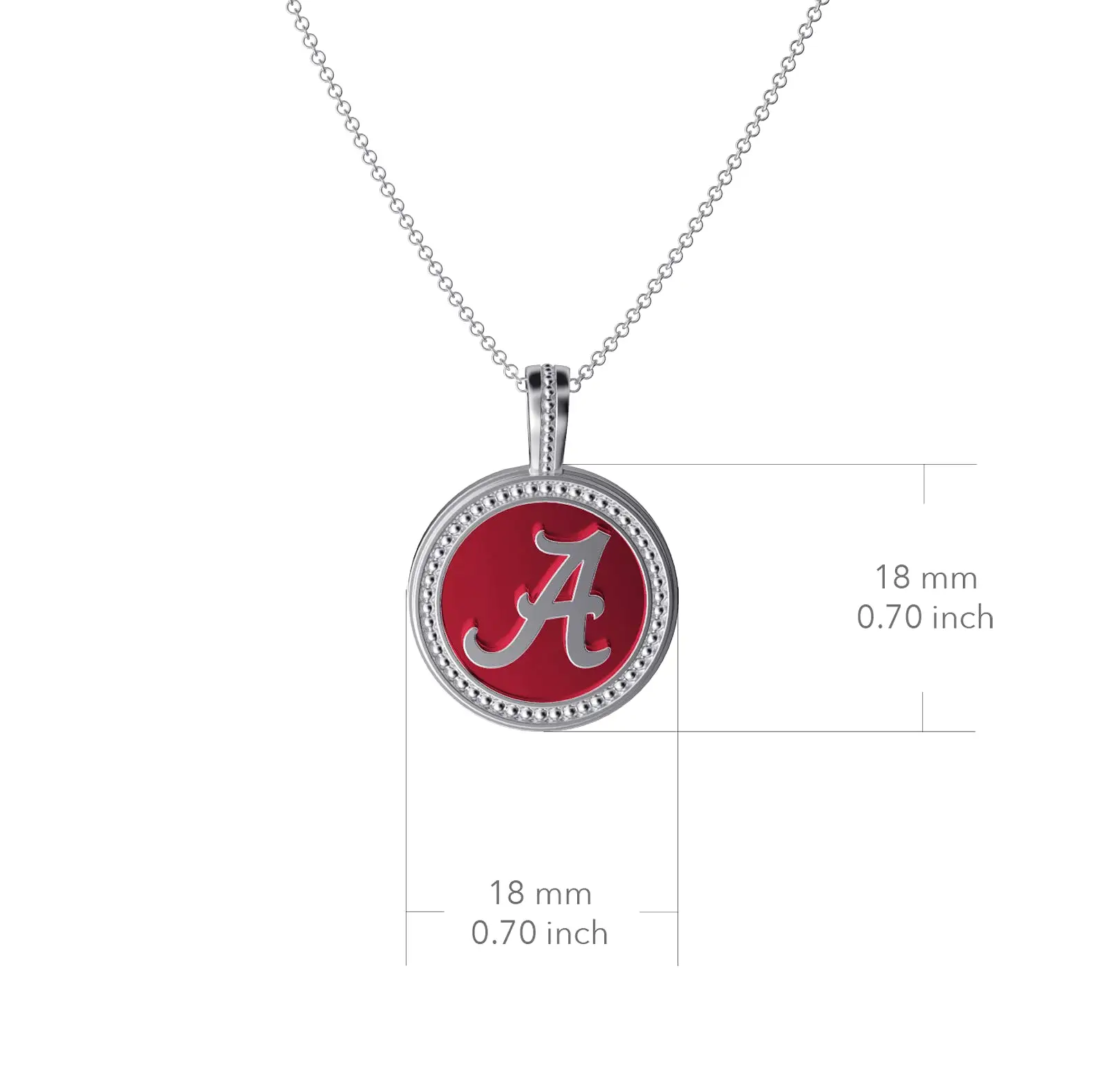 University of Alabama Coin Pendant Necklace - Enamel