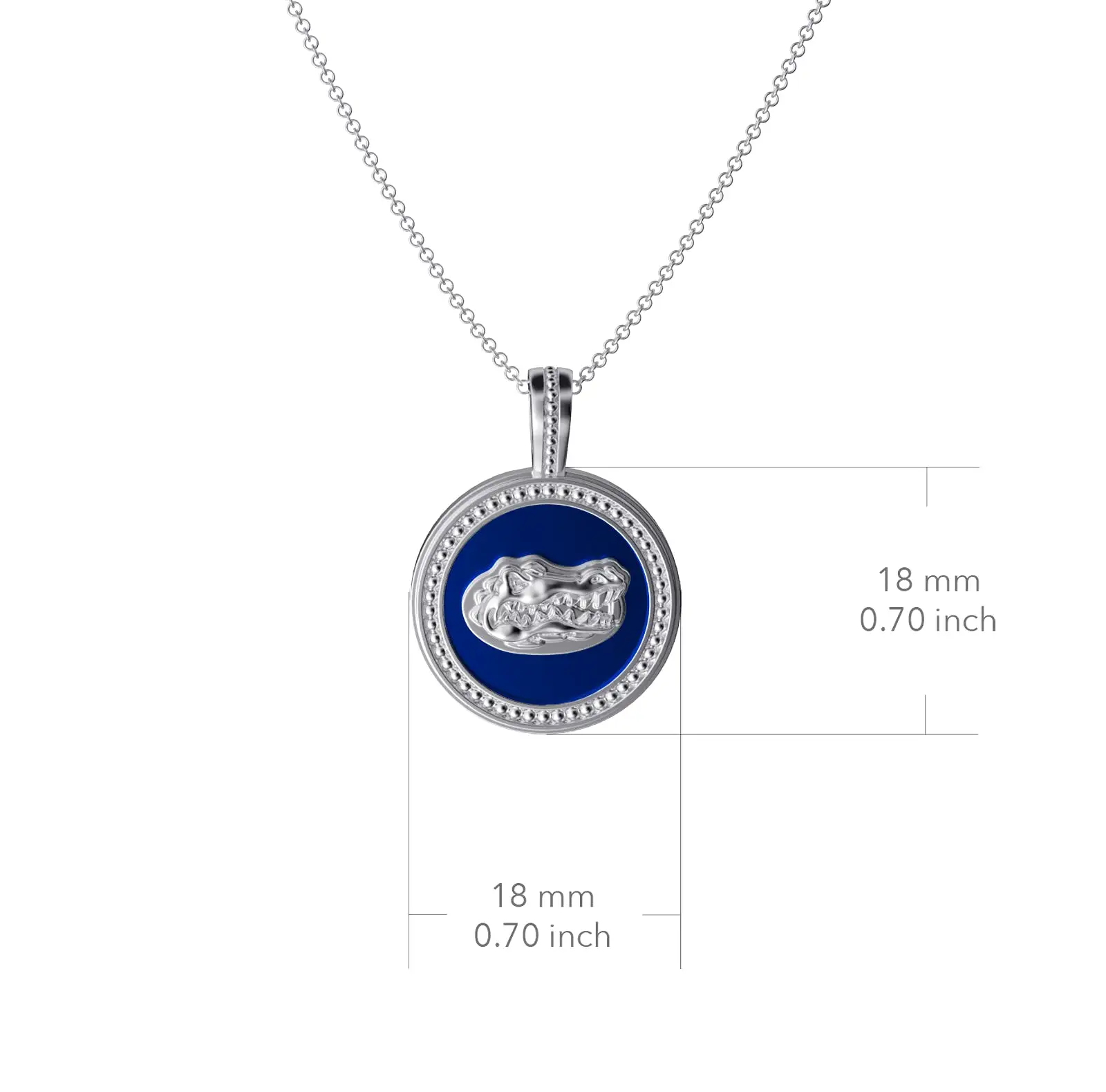 University of Florida Coin Pendant Necklace - Enamel