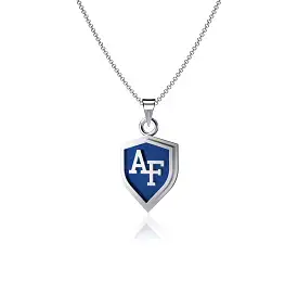 US Air Force Shield Pendant Necklace - Enamel