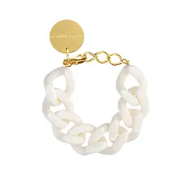 Vanessa Baroni Great Chain Matt Off White Bracelet