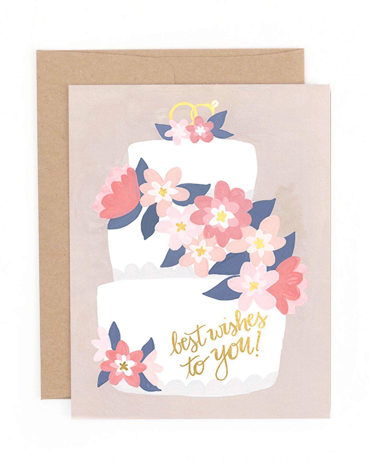 Wedding Cake Best Wishes Card