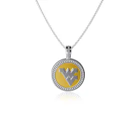 West Virginia University Coin Pendant Necklace - Enamel