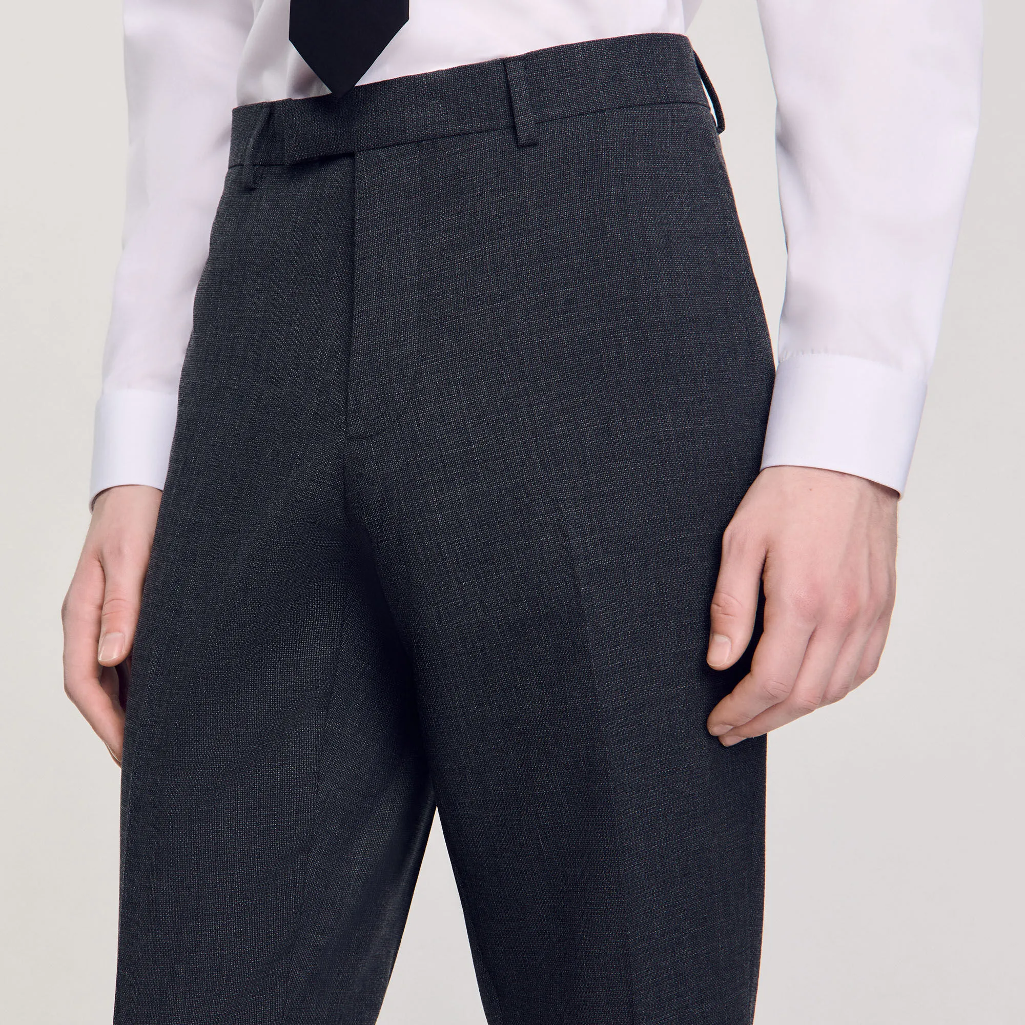 Wool suit pants