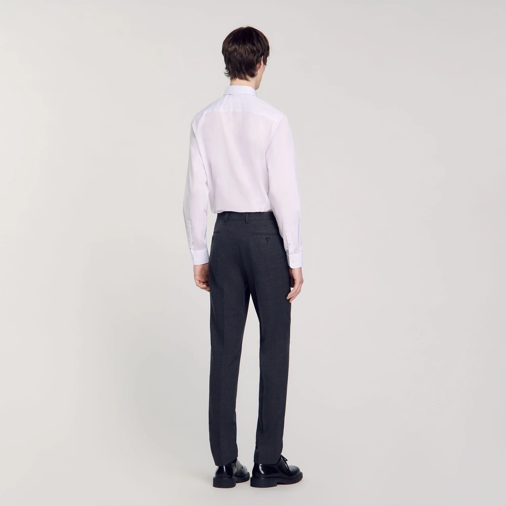 Wool suit pants