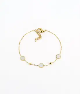 Zag Bijoux Kalina Gold Mother of Pearl Bracelet