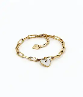 Zag Bijoux U2 Mother of Pearl Chain Bracelet